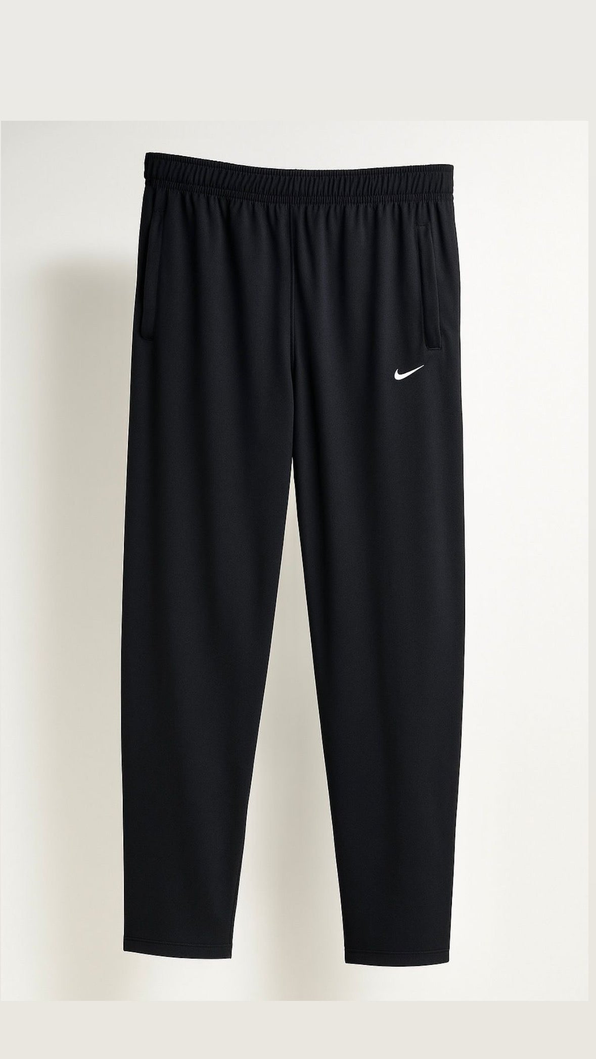 Black premium micro relaxed fit trouser